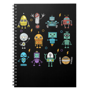 Carnet Robotique amusante Collection de robots