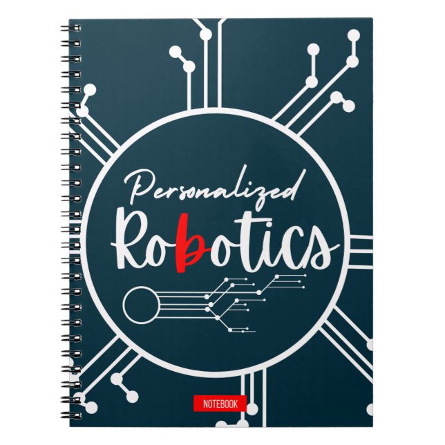 Carnet robotique personnalisé (Devant)