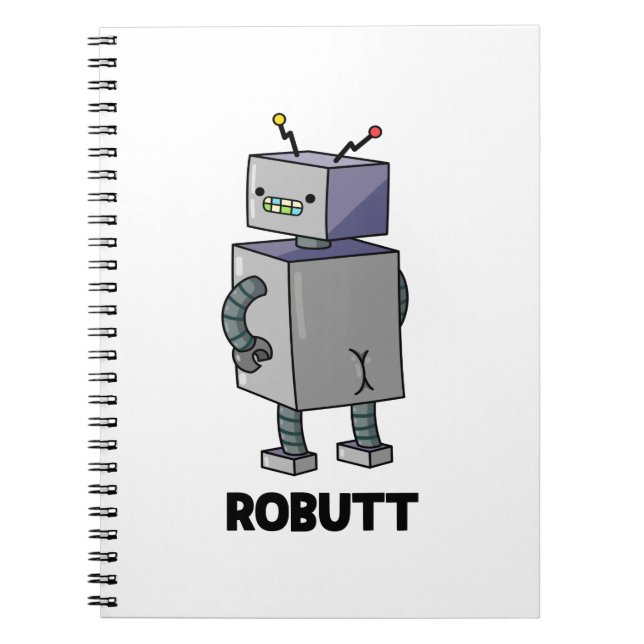 Carnet Robutt Funny Robot Pun (Devant)