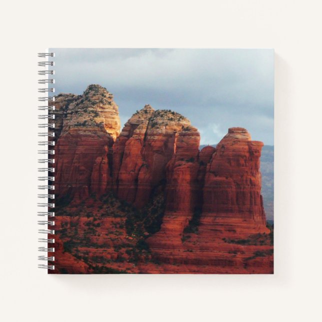 Carnet Roche à café nuageux à Sedona Arizona (Devant)