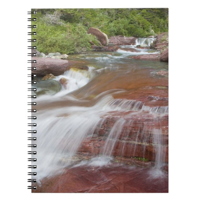 Carnet Rocher rouge dans Baring Creek dans Glacier Nation (Devant)