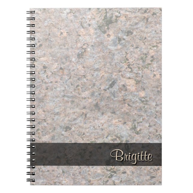 Carnet Rock Photo Géologie Texture n'importe quel texte (Devant)