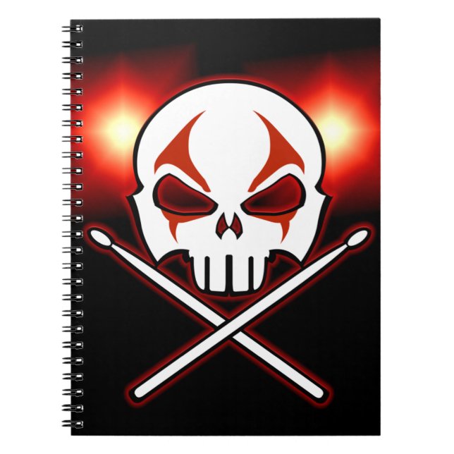Carnet Rock & Roll Metal Drummer Journal Livre (Devant)