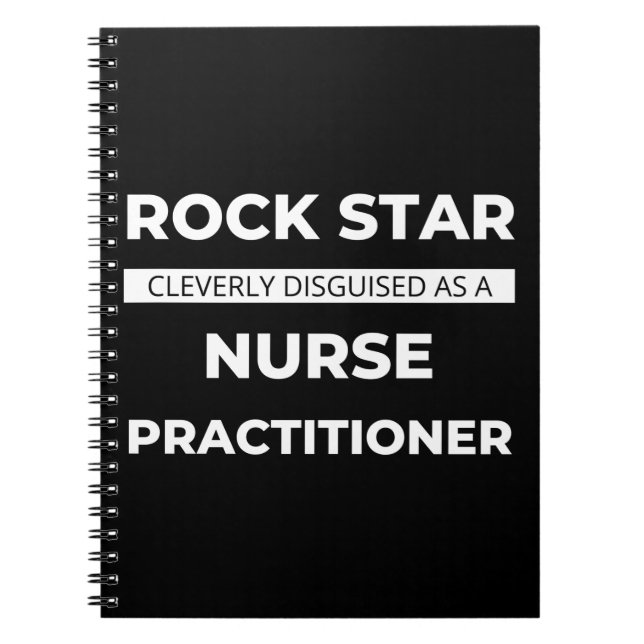 Carnet Rock Star Clément Déguisé En Infirmière (Devant)
