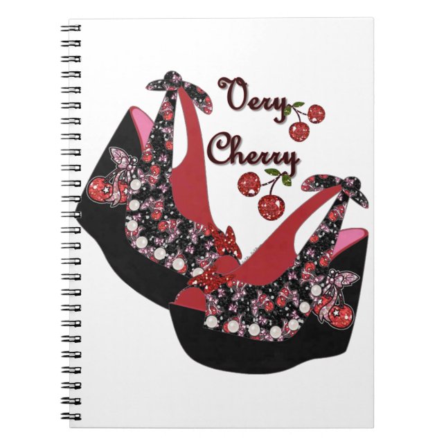 Carnet Rockabilly Very Cherry Shoes (Devant)