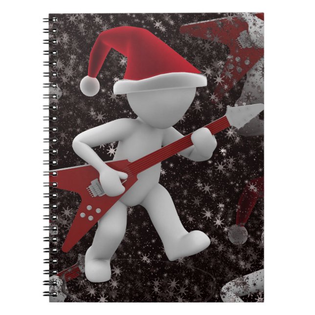 Carnet rockstar père Noël (Devant)