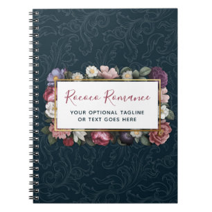 Carnet Rococo Damassé & Élégant Floral Vintage Féminin