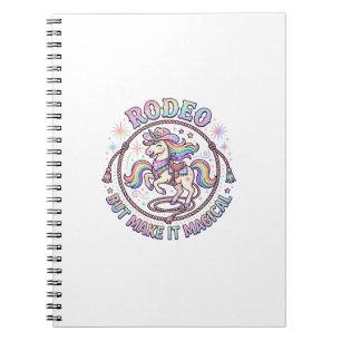 Carnet Rodéo de licorne mais rendez-le magique drôle cade