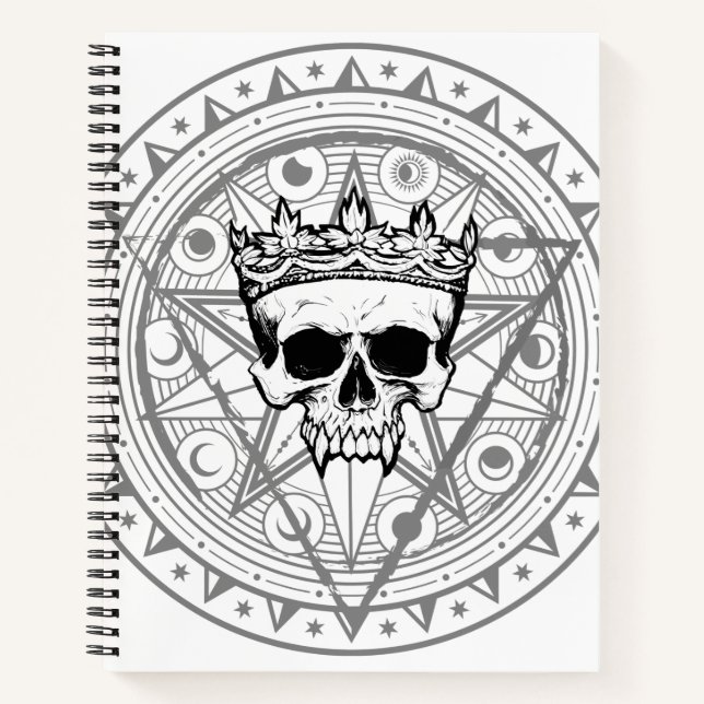 Carnet Roi des morts : Dark Royal Vampire Sigil White (Devant)