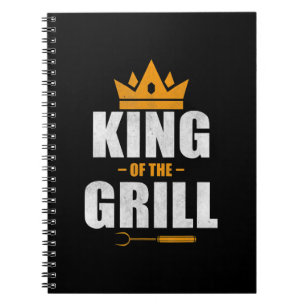 Carnet Roi du chef de grill cadeau pour les amateurs de