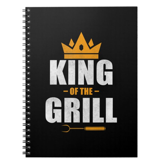 Carnet Roi du chef de grill | cadeau pour les amateurs de (Devant)