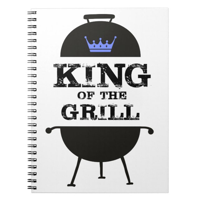 Carnet Roi Du Grill, Couronne Bleue Noire (Devant)