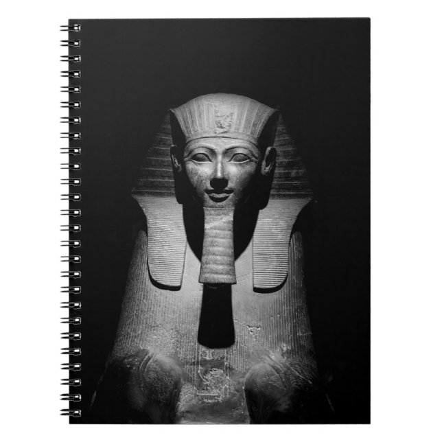 Carnet Roi pharaon noir et blanc (Devant)