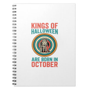 Carnet Rois d'Halloween octobre Anniversaire Vintage Shir