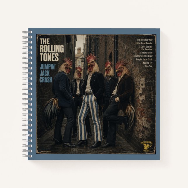 Carnet Rolling Tones : une parodie (Devant)
