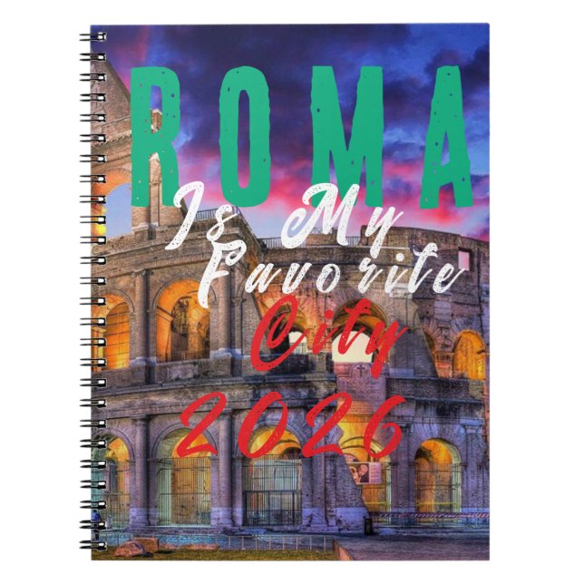 Carnet Roma est ma ville préférée (Devant)