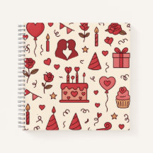 Romantic Celebration Doodle Pattern