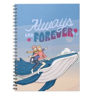 Carnet romantique de baleines volantes