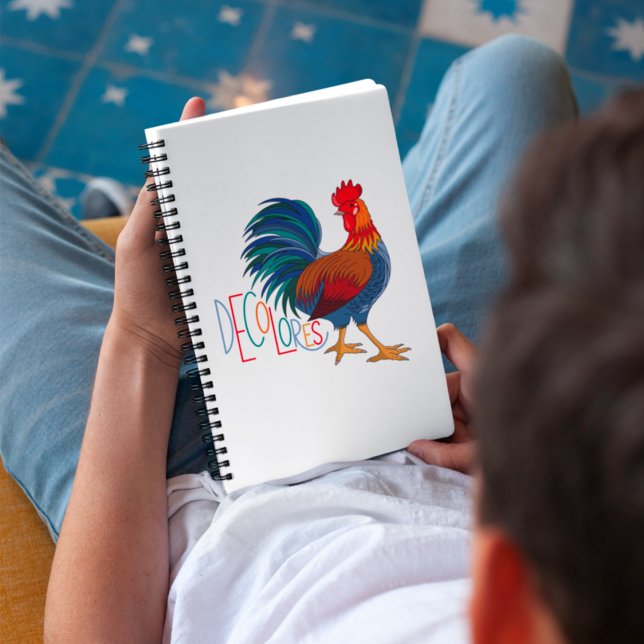 Carnet Rooster coloré DeColores Cursillo (Créateur téléchargé)