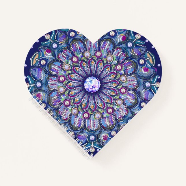 Carnet Rosace bleue (Devant)