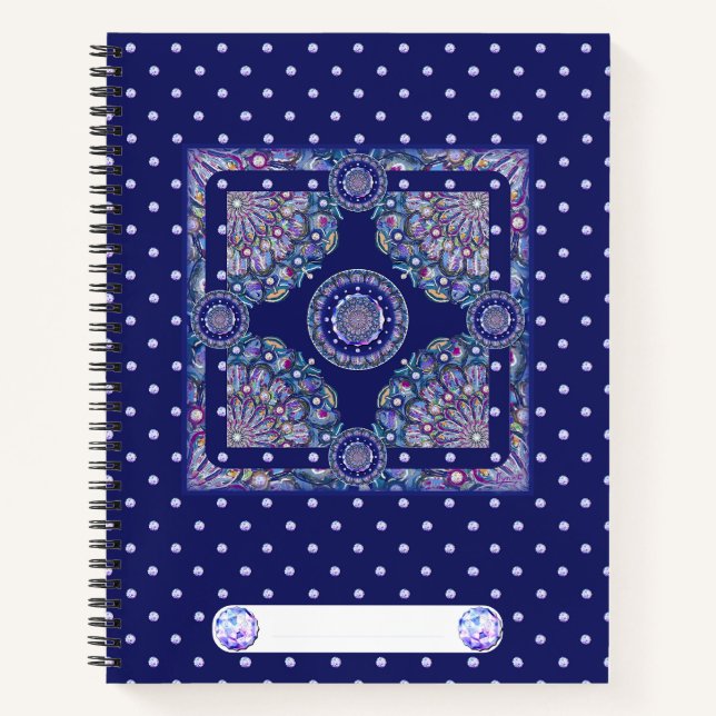 Carnet Rosace bleue (Devant)