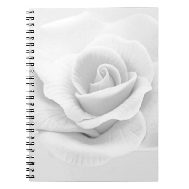 Carnet Rose blanche (Devant)