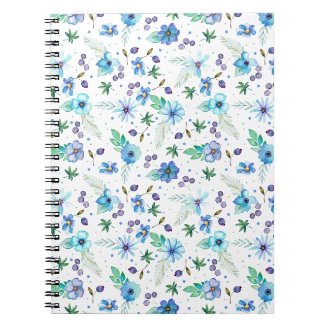 Carnet Rose bleue (Devant)