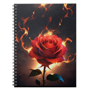 Carnet Rose brûlant - La passion rencontre la destruction