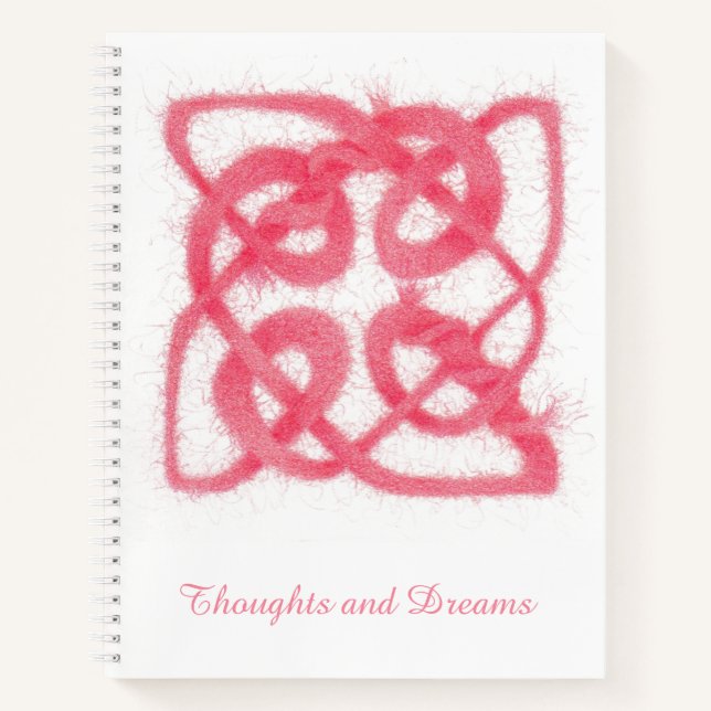 Carnet rose CELTIC KNOT 8.5x11 (Devant)