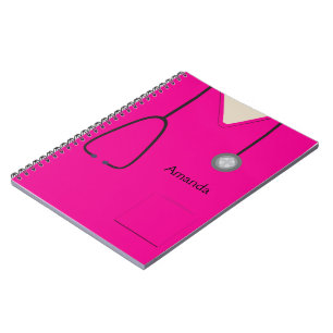 Carnet rose chaud Médicale Scrubs