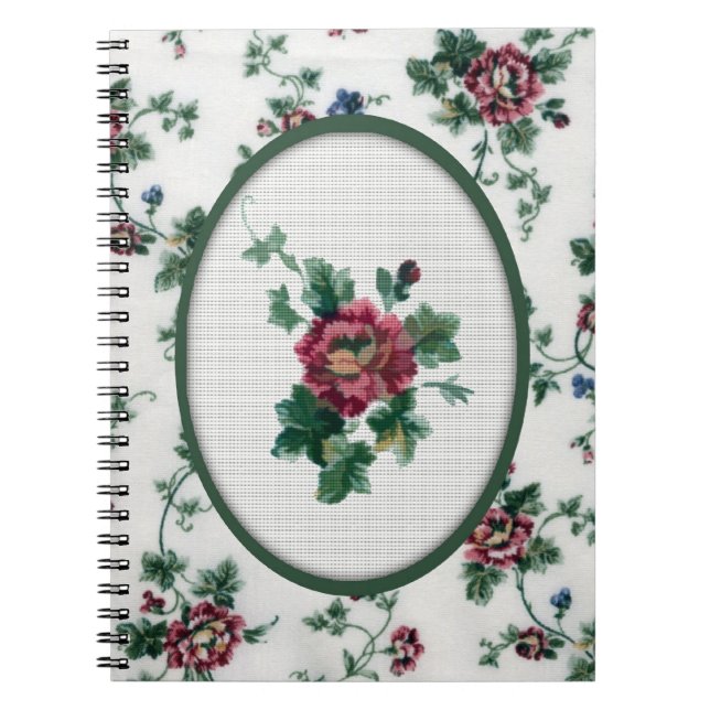 Carnet Rose Cross Stitch Notebook (Devant)