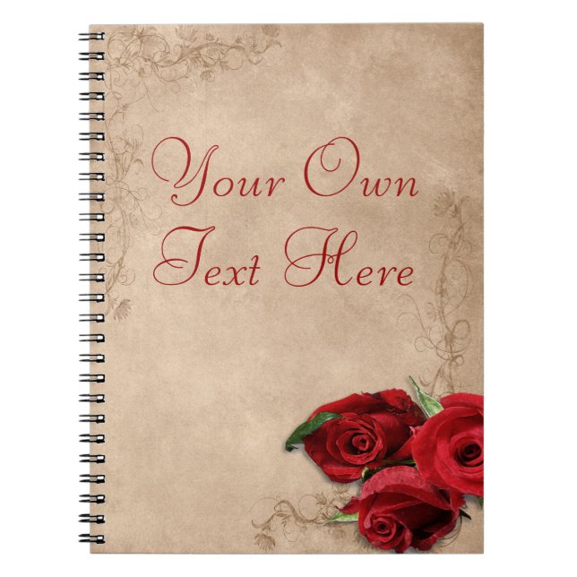 Carnet Rose de brandy vintage (Devant)