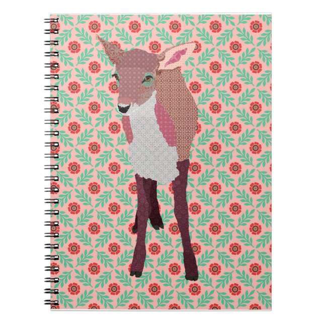Carnet rose de faon (Devant)