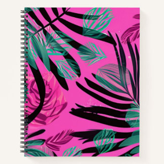 Carnet Rose de jungle