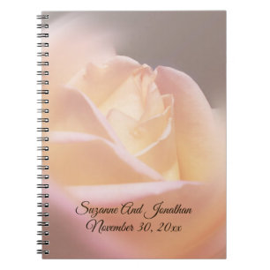 Carnet Rose de rêve Mariage personnalisé