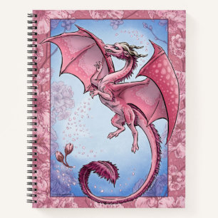 Carnet Rose "Dragon of Spring" Fleurs Imaginaire Art
