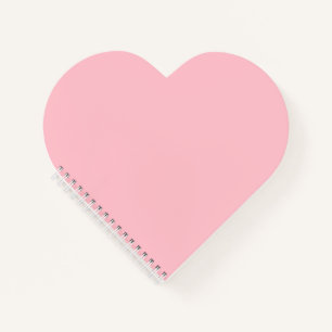 Carnet rose en forme de coeur