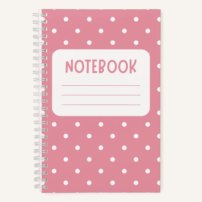 Carnet Rose et blanc ludique (Recto)