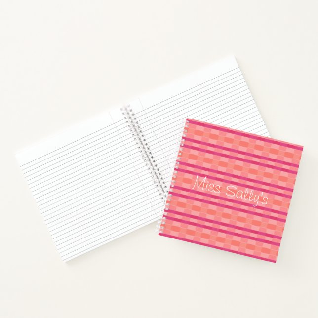 Carnet Rose et rose (Intérieur)