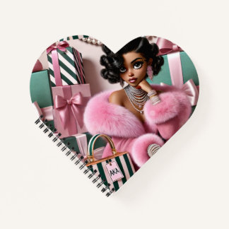 Carnet Rose Et Vert Chic