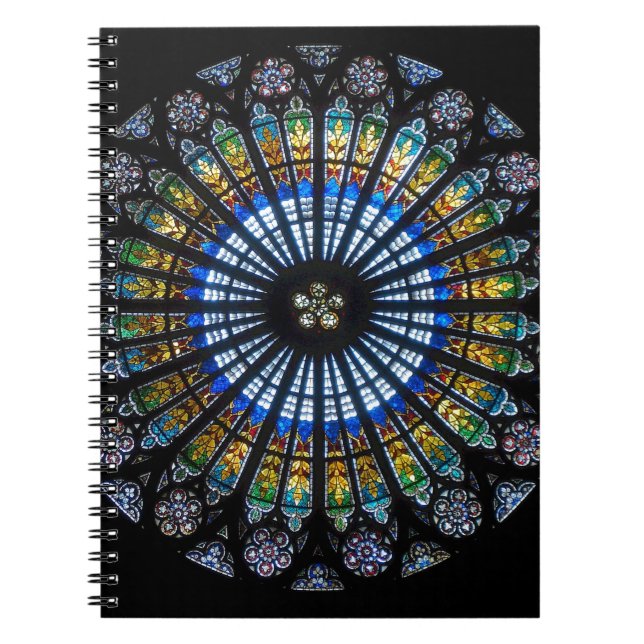 Carnet rose fenêtre cathédrale strasbourg (Devant)
