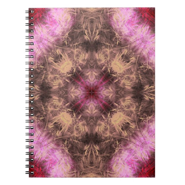 Carnet Rose Gold Energy Kaléidoscope Art Fractal (Devant)