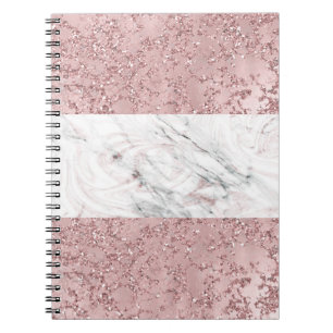 Carnet Rose Gold Moderne Glamour Marbre Et Décoration Pai