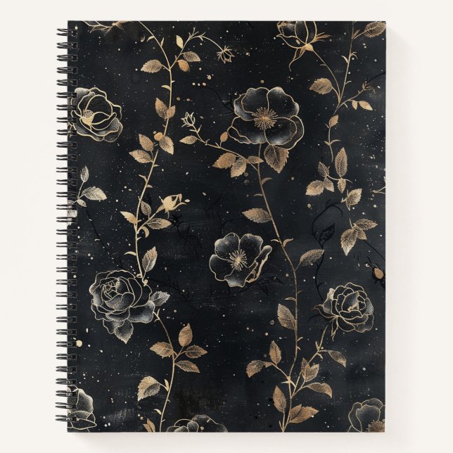 Carnet Rose gothique (Devant)