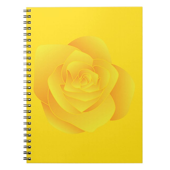 Carnet Rose jaune (Devant)