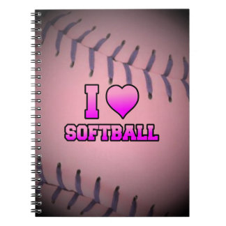 Carnet Rose Je t'aime Softball