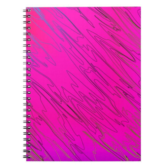 Carnet Rose marbré (Devant)