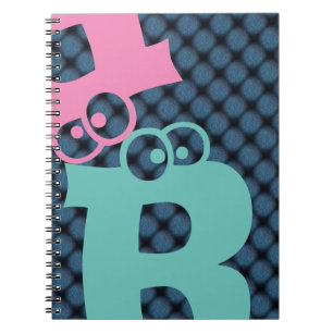 Carnet ROSE MODERNE BLEU CLAIR Turquoise CUT