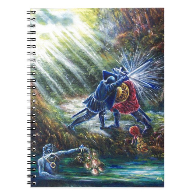 Carnet ROSE OUBLIÉ combattant les chevaliers, l'argent et (Devant)