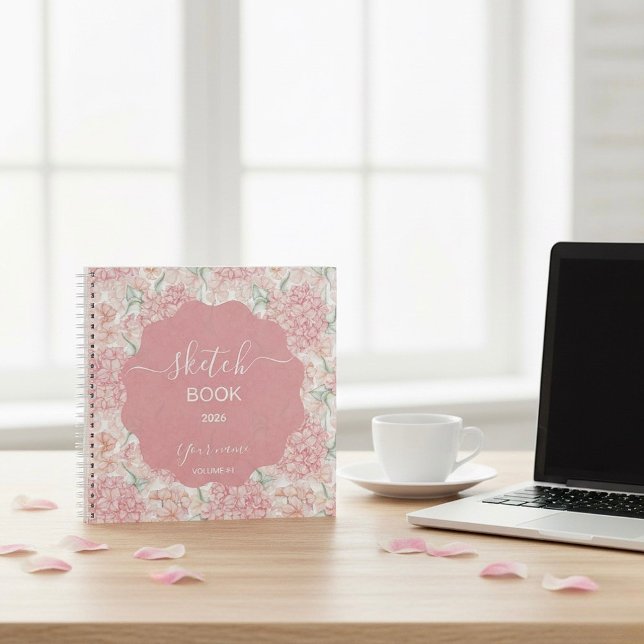Carnet Rose pêche pastel (Créateur téléchargé)